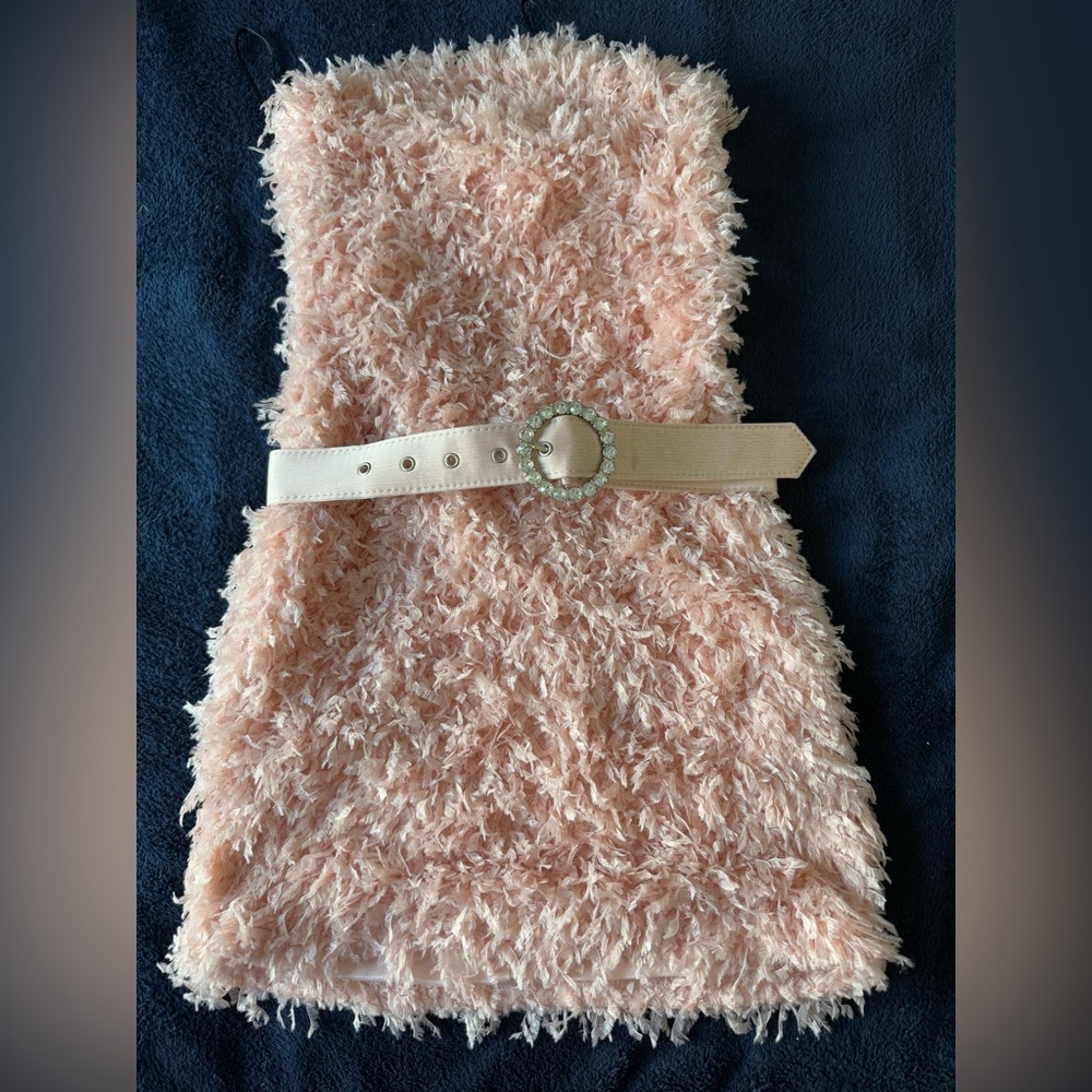 FOREVER 21 Pink Faux FeatherDress